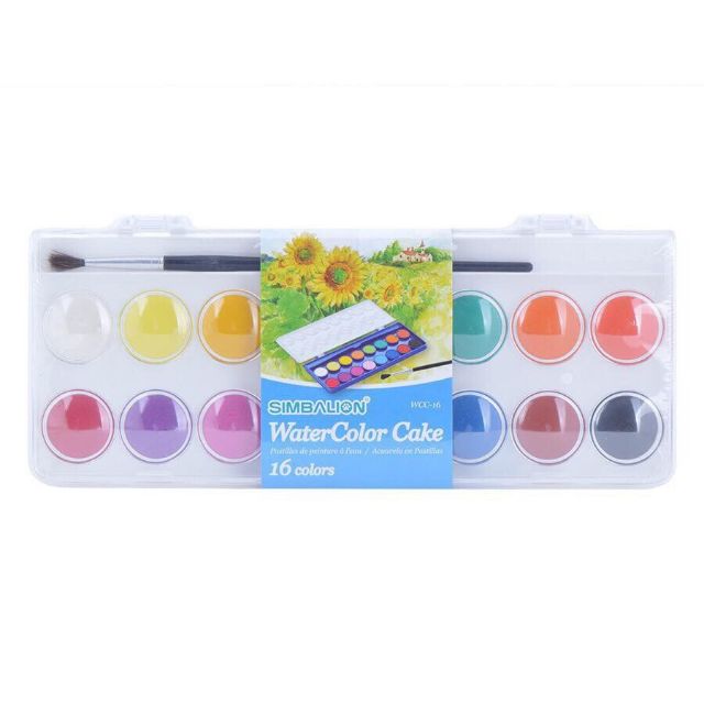 Màu nước bánh dạng khay SIMBALION WCC- 12/16/28/36