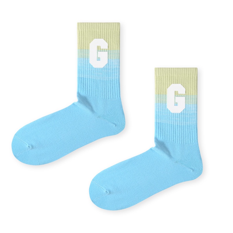 Vớ Cotton Màu Gradient Thời Trang Trẻ Trung Cho Nam Và Nữ