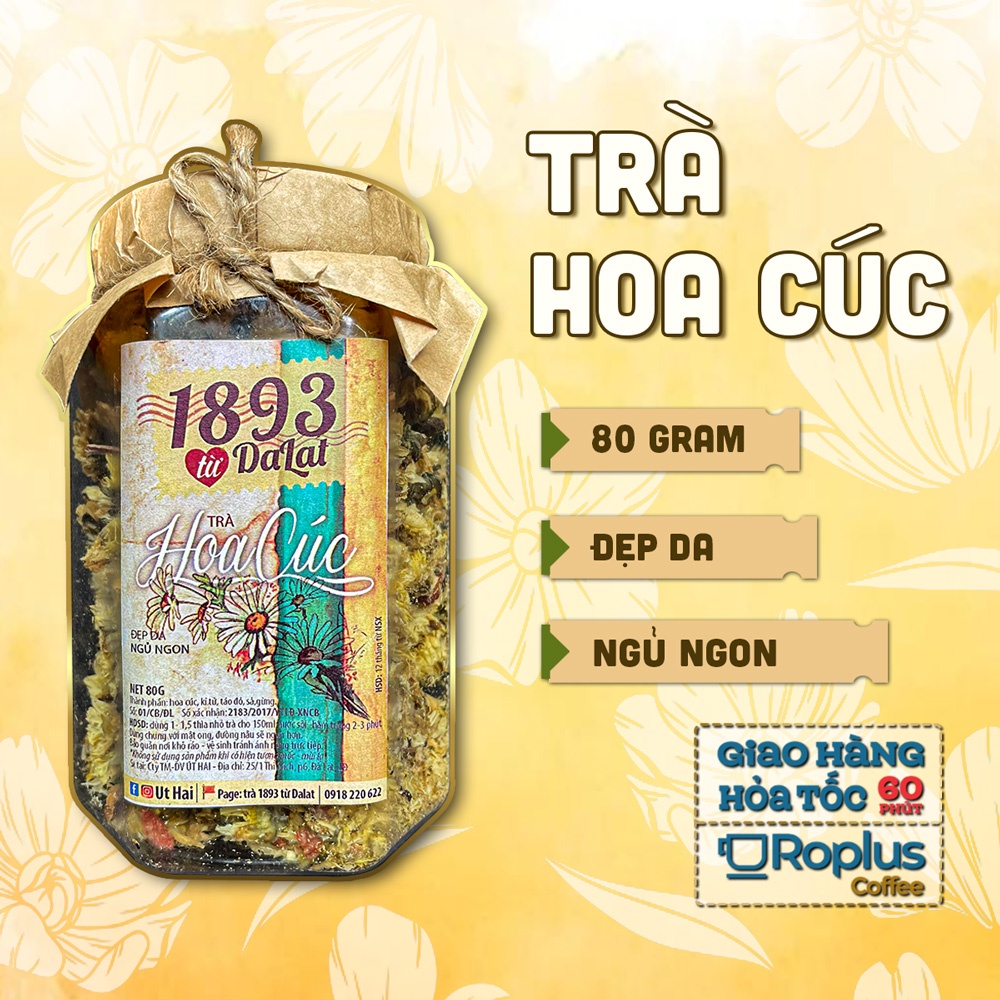 Trà hoa cúc sấy khô Đà Lạt 1893 thanh lọc cơ thể