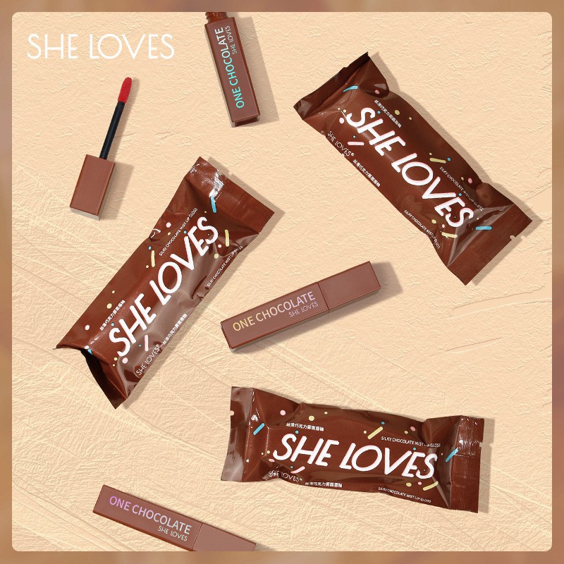 SHE LOVES Velvet Matte Lip Glaze không thấm nước và không phai | BigBuy360 - bigbuy360.vn