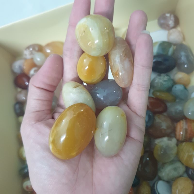 Đá Mã Não Dạng Sỏi hàng đẹp