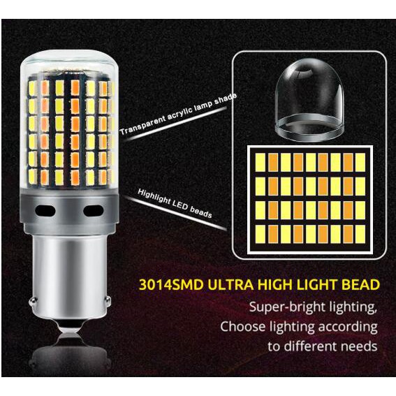 Đèn Led Kevanly dây canbus P21W Py21W Ba15S Bau15S T20 7440 W21W 3156 3014 120led chuyên dụng