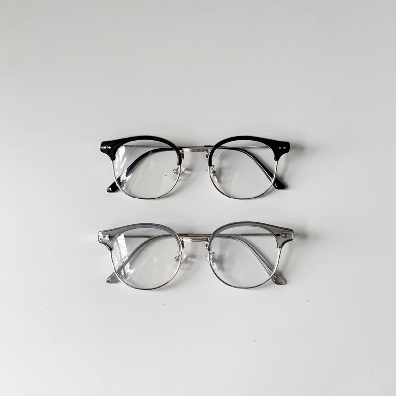Gong kính cận nam nữ, clubmaster 20023 chống ánh sáng xanh, UV400 Jolie eyewear-Lắp tròng theo yêu cầu