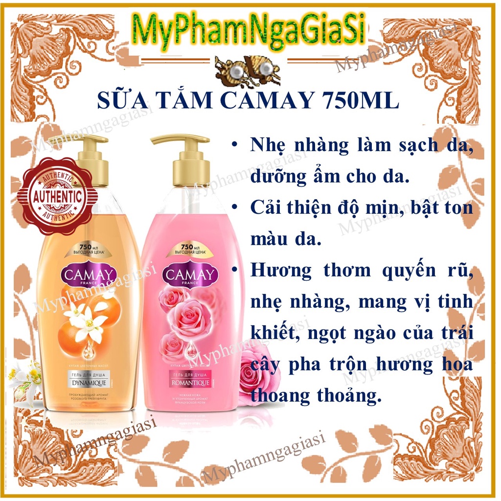 SỮA TẮM CAMAY 750ML CỦA NGA