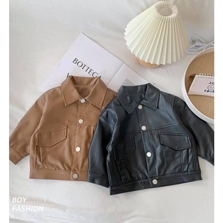 Áo da style Hàn Quốc bé trai