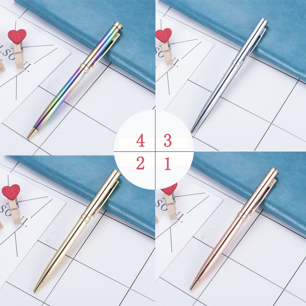 1 Bút Bi Kim Loại Sang Trọng Qipin