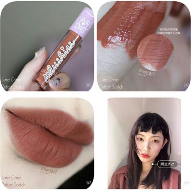 Son kem Lime Crime Plushies Soft Matte (có màu Jam, Cola, Butterscotch)