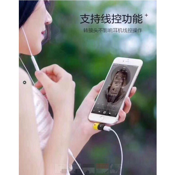 Jack chuyển vừa sạc vừa nghe nhạc đàm thoại loại xịn cho IP6 7