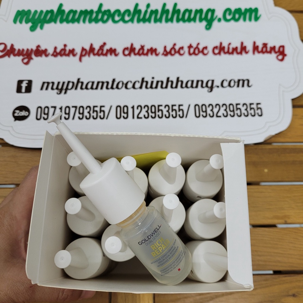 Huyết thanh Goldwell phục hồi cấu trúc tóc- Leave in serum 18ml