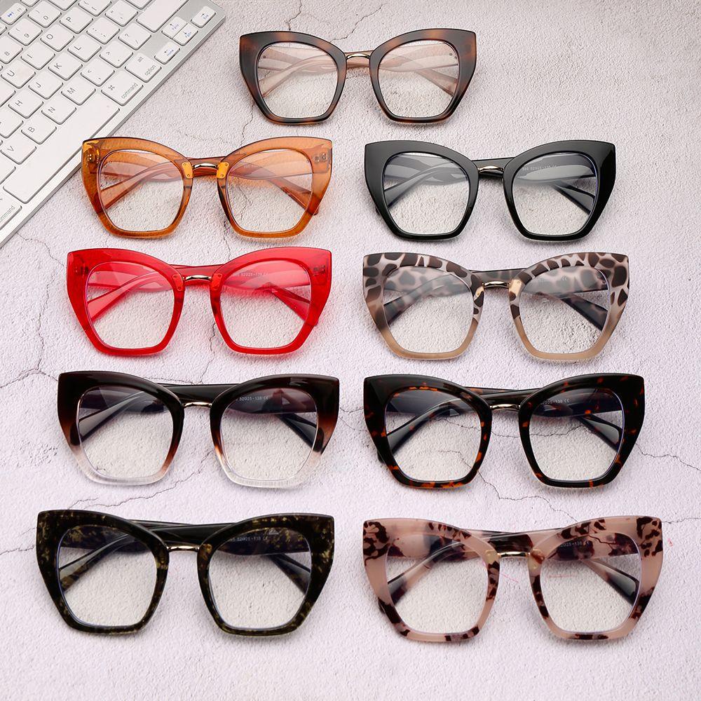 ROWANS Mắt Kính Oversize Chống Ánh Sáng Xanh Phong Cách Retro