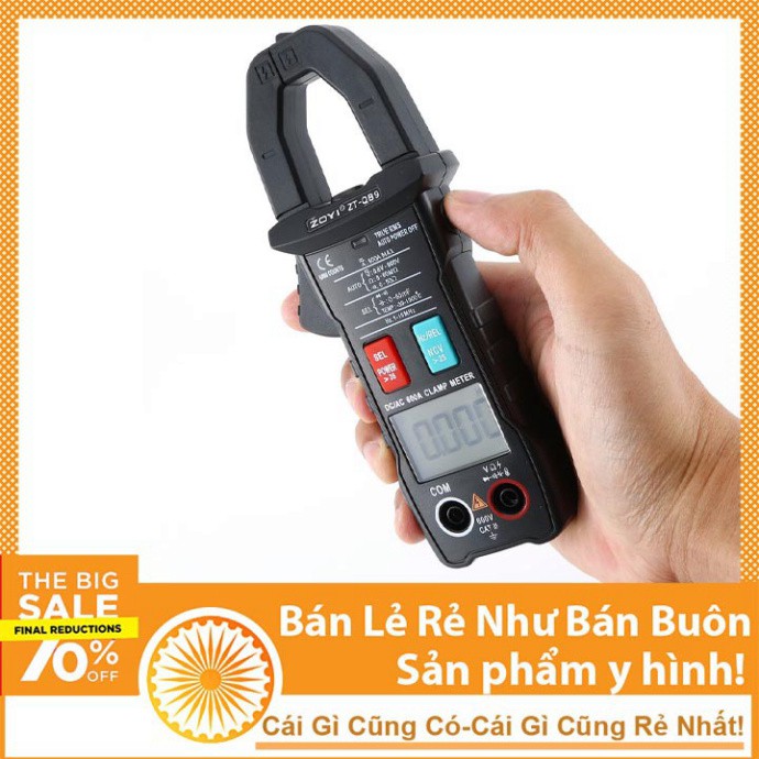 Đồng Hồ Vạn Năng Ampe Kìm Tự Động ZT-QB9 Kỹ Thuật Số Chuyên Dụng