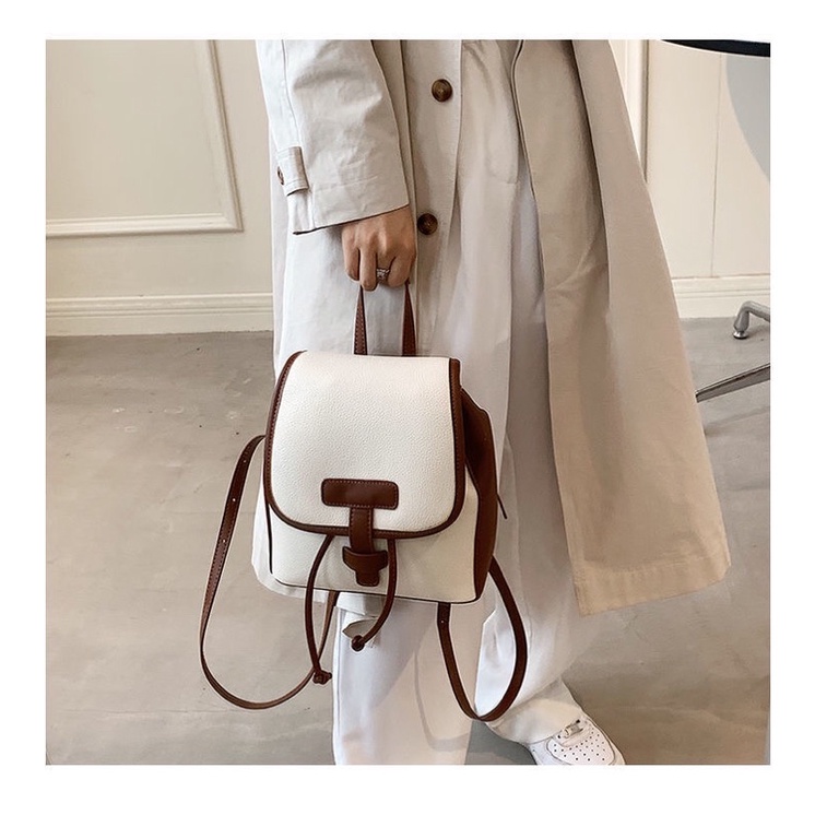 Balo mini thời trang nữ miệng dây rút tiện lợi phong cách vintage hàn quốc món quà tặng bạn gái