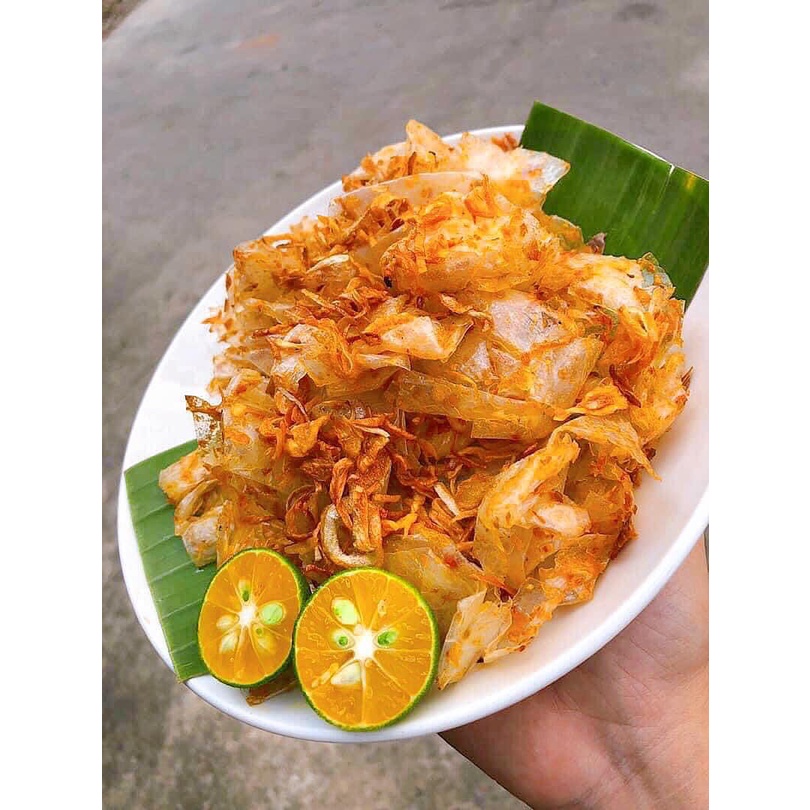 [Mã 44FMCGSALE1 giảm 0.1 đơn 250K] [10b] Bánh tráng vò phơi sương sate muối nhuyễn siêu cay Tây Ninh loại 1