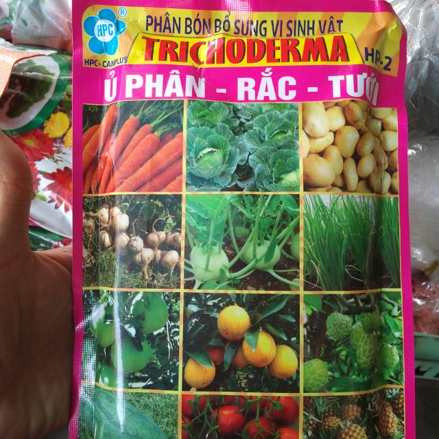 Nấm đối kháng trichoderma chuyên dùng ủ phân và rắc tưới cây loại 500g giá 50k