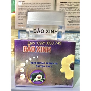 kem bảo xinh (màu tím)trắng da 3 in 1 hủ 10g