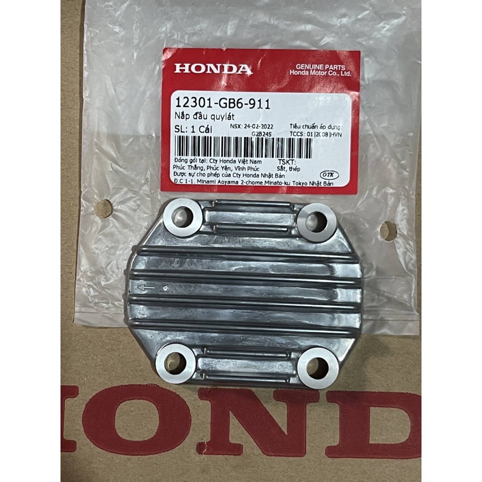Nắp đầu bò - đầu quy lát 4 lỗ HONDA DREAM, WAVE. 12301GB6911