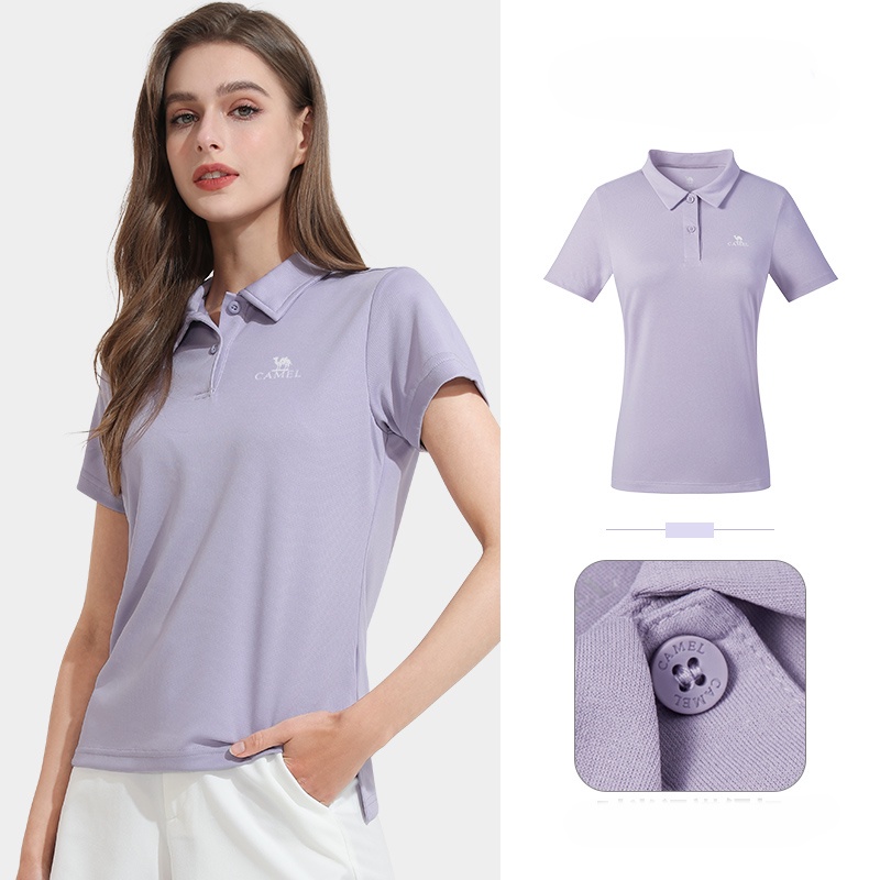 Áo polo ngắn tay CAMEL thoáng khí nhanh khô thời trang unisex