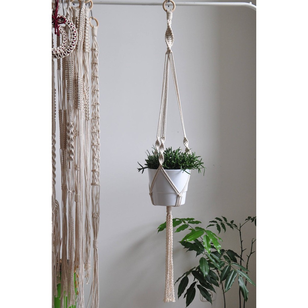 Dây treo chậu cây macrame