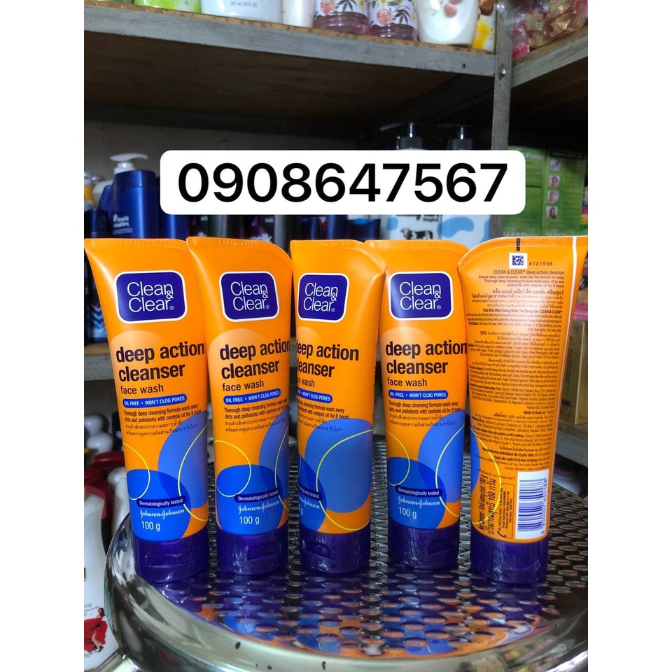 Rửa mặt clean&amp;clear kiểm soát nhờn 100ml