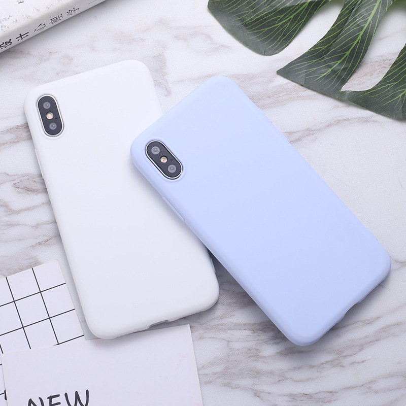 Pure Color IPhone Case for Iphone XR/XS MAS/X/7P/8 Plus All-inclusive Mobile Phone Soft Case | BigBuy360 - bigbuy360.vn