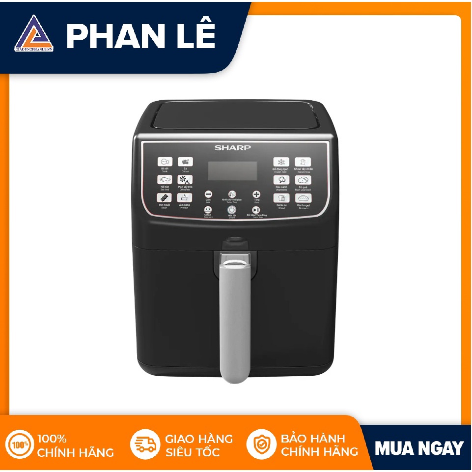 [Mã ELHADEV giảm 4% đơn 300K] Nồi chiên không dầu Sharp KF-AF55EV-BK