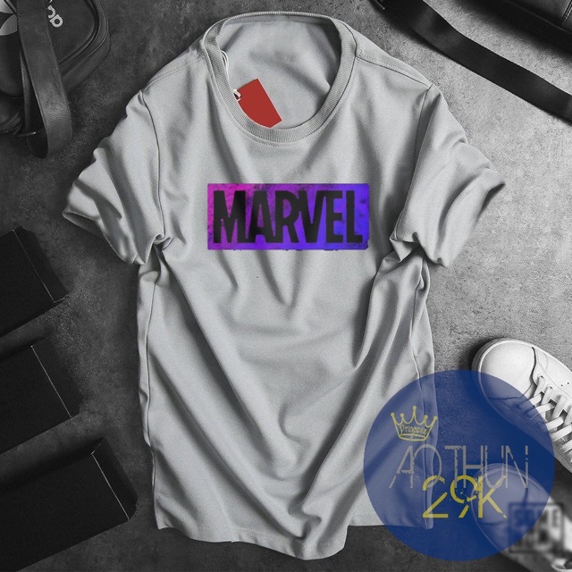 ALBUM 462 - ÁO THUN UNISEX LOGO MARVE NHIỀU MÀU