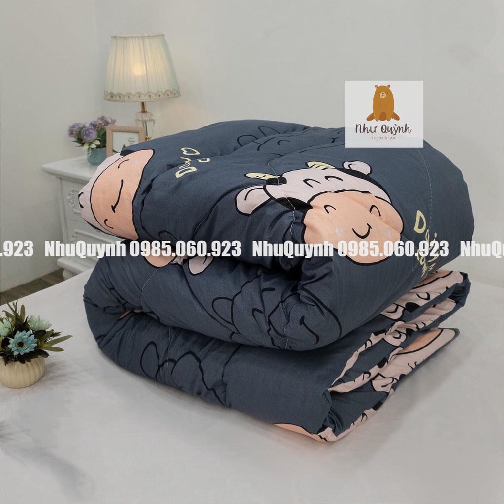 Chăn phao trần bông dày loại 1 bông hơi siêu nhẹ siêu ấm dùng cho mùa đông được chọn màu