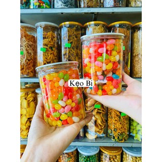 Keo bi trái cây sắc màu 500g.