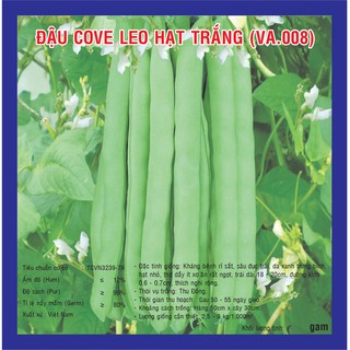 Hạt giống Đậu Cove Leo Trắng (VA.008)