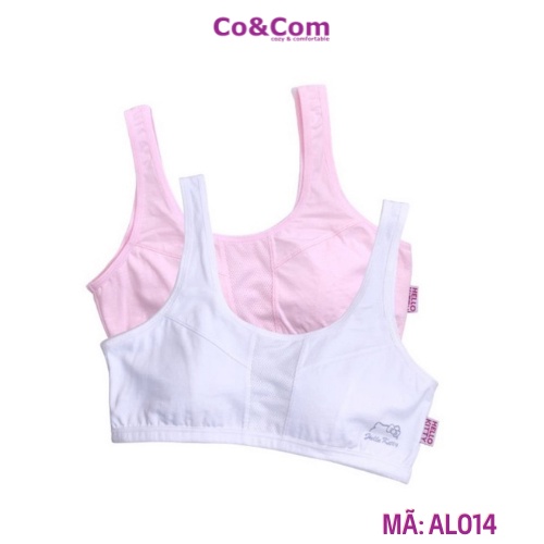 Áo Lá Học Sinh, Áo Lót Bé Gái 28-42kg Cotton Co&amp;Com AL012 / AL013 / AL014 / AL020 Ngực 2 Lớp Mềm Mịn Thấm Hút Tốt