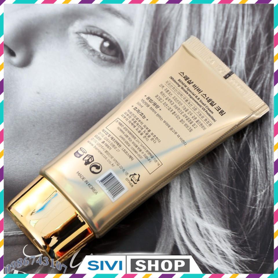 Kem nền BB siêu mịn lâu trôi dưỡng trắng Special Snail Benew Hàn Quốc