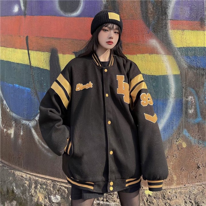 Áo khoác varsity jacket nam nữ bomber uniex LB