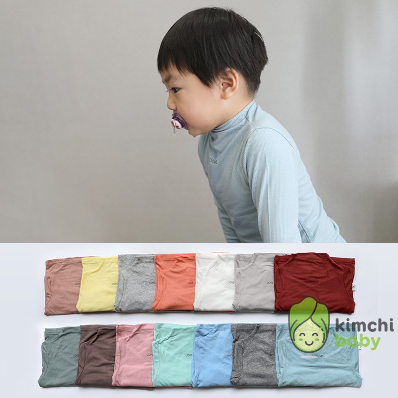 [Mã KIDEOM11 hoàn 100K xu đơn 500K] Áo Dài Tay Cao Cổ Cao 3 Phân Trơn Chất Thun Lạnh Cho Bé Peekaboo Minky Mom MKMA01 | BigBuy360 - bigbuy360.vn