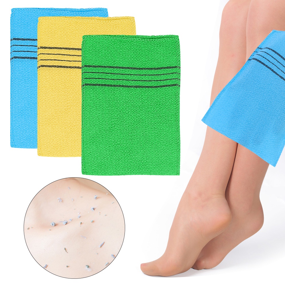 Bộ 1 / 2 / 3 / 5 / 10 cai khăn tắm đeo tay tẩy tế bào chết massage làm mịn da gọn nhẹ nhiều màu bền bỉ