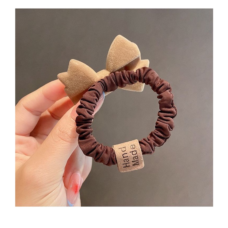 Buộc Tóc Nơ Xinh Nơ Làm Bằng Cotton Mix với Dạ Cực Ki Xinh Xắn Chắc Chắn Phong Cách Hàn Quốc Hàng QC L1 BT04