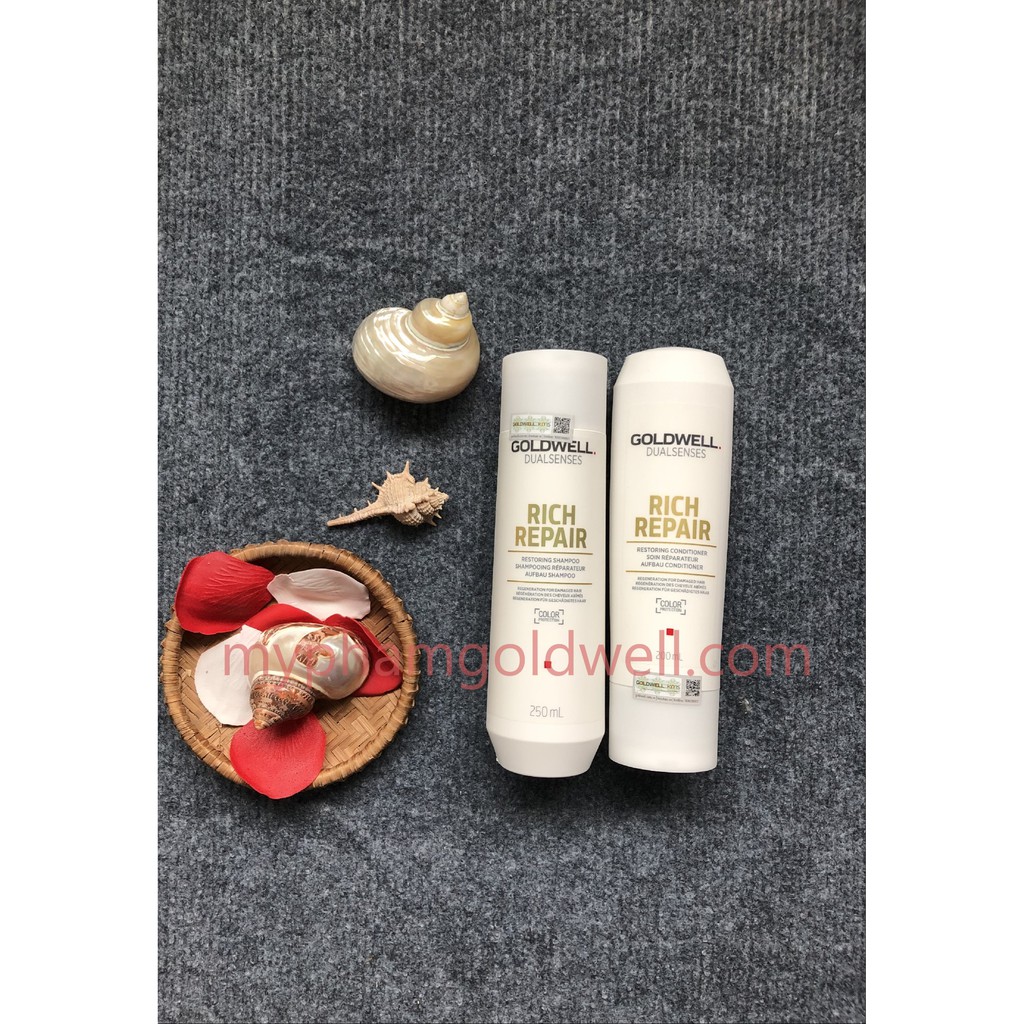 Combo gội xả siêu chữa trị Dualsense rich repair dành cho tóc hư tổn