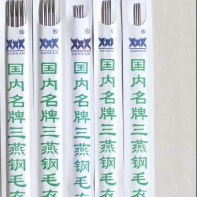 Bộ 10 Kim Đan Inox 2 Đầu Sanyan