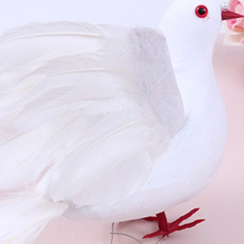 Phụ Kiện Lông Vũ Màu Trắng Trang Trí Nhà Cửa / Đám Cưới