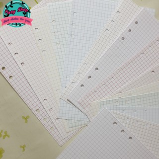 [ẢNH THẬT] Giấy refill A5 grid 7 màu dày dặn 180gsm mẫu mới