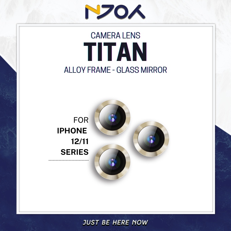 Bộ Vòng Titan Bảo Vệ Camera Iphone 9H Chống Trầy Xước Cho Iphone 12 Pro Max 11 Pro Max NJOYSHOP
