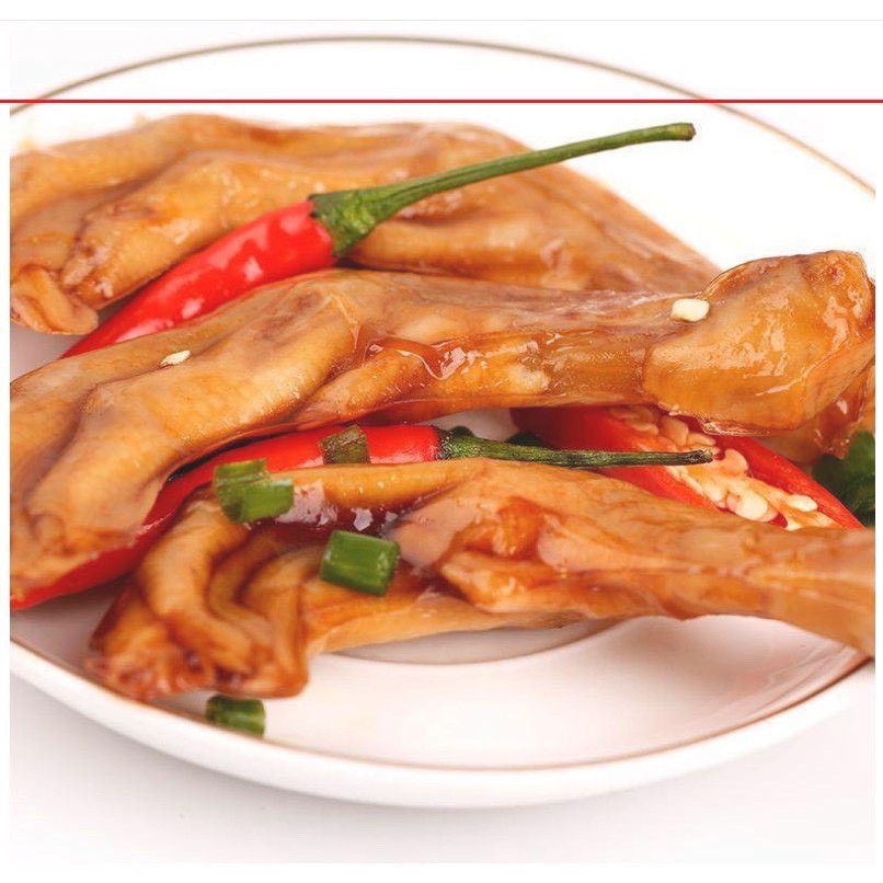 Combo 2 gói ăn vặt chân vịt tẩm cay Dachen Tứ Xuyên gói 1 cái 32gam