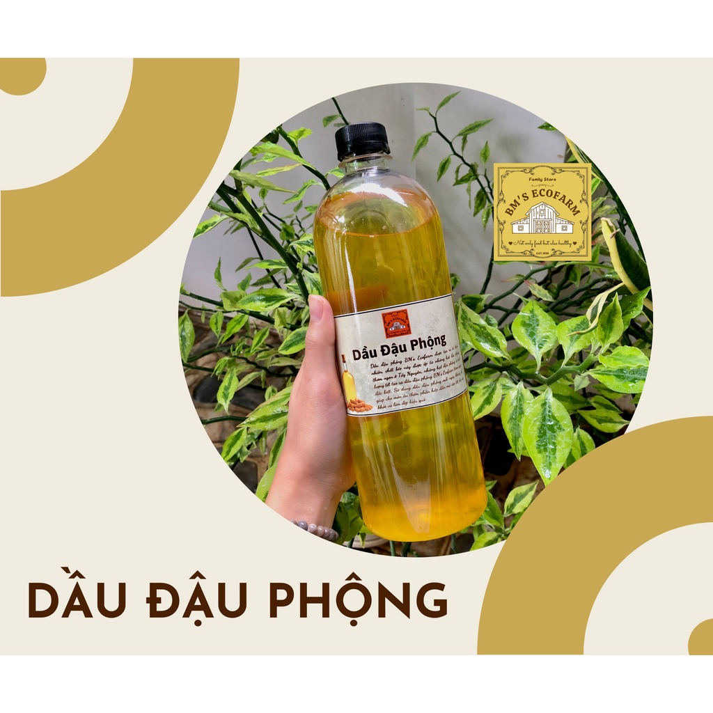 DẦU ĐẬU PHỘNG NGUYÊN CHẤT BM'S ECOFARM 1 LÍT