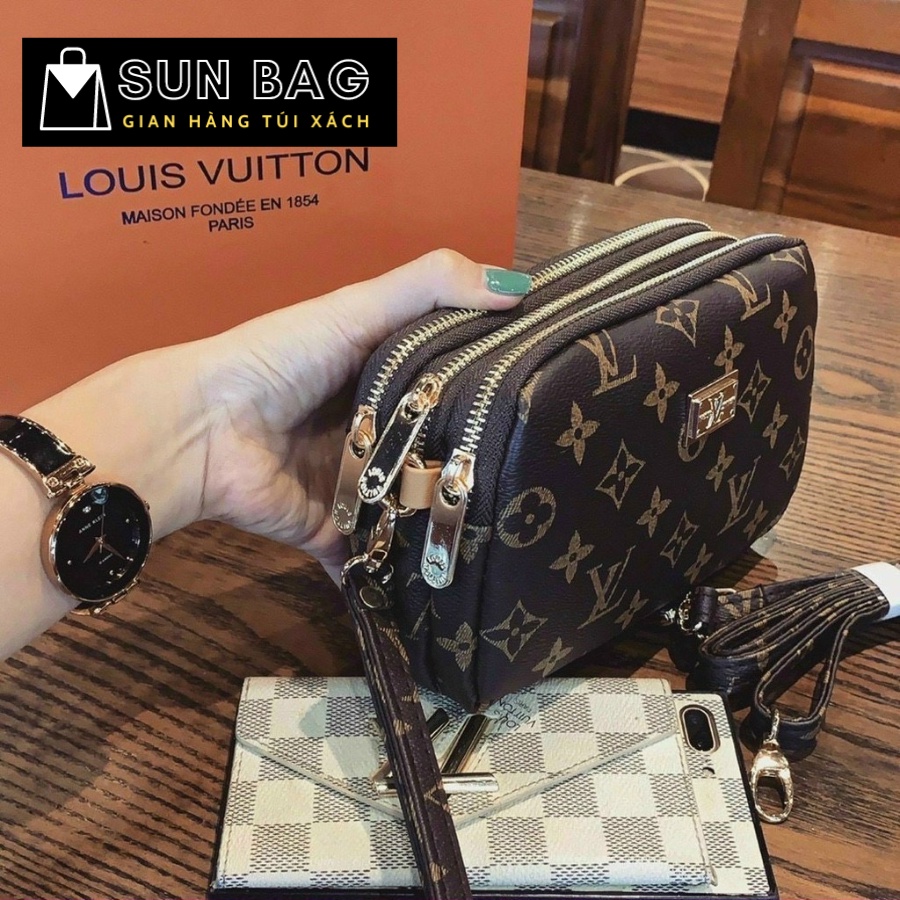 Túi xách nữ đeo chéo, túi đi chơi, đi học, da cao cấp thời trang, nhiều ngăn, size 20cm SB034