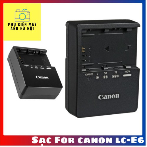 Sạc pin Canon LC E6E CAO CẤP TỰ NHẮT cho pin canon Lp E6 dùng Canon 5DII , 5DIII , 6D , 7D, 70D, canon 60D