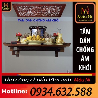 TẤM CHỐNG ÁM KHÓI [tấm chặn khói khói ban thờ ] dán phòng thờ, dán lên trần nhà,không phải khoan