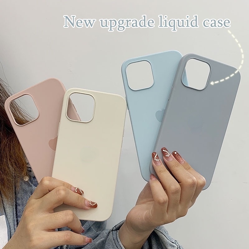 Ốp Điện Thoại Silicon Màu Ấm Chống Sốc Cho IPhone 14 Pro MAX 13 12 11 Pro MAX IX XS MAX 7 8 Plus