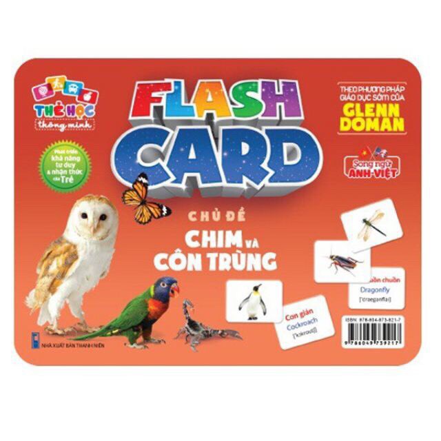 [NHẬN QUÀ 0đ] Thẻ học thông minh cho bé, flashcards 20 chủ đề, 296 thẻ cho bé học tiếng Anh, tiếng Việt, kích thước lớn