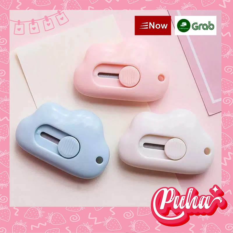 Dao dọc giấy đám mây mini mở gói phong bì ăn phòng cắt giấy dễ thương tiện ích phong cách Nhật Bản, Puhashop