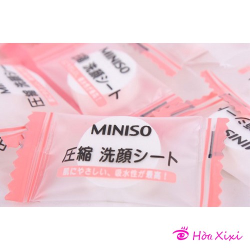 01 viên mặt nạ nén Miniso Nhật Bản