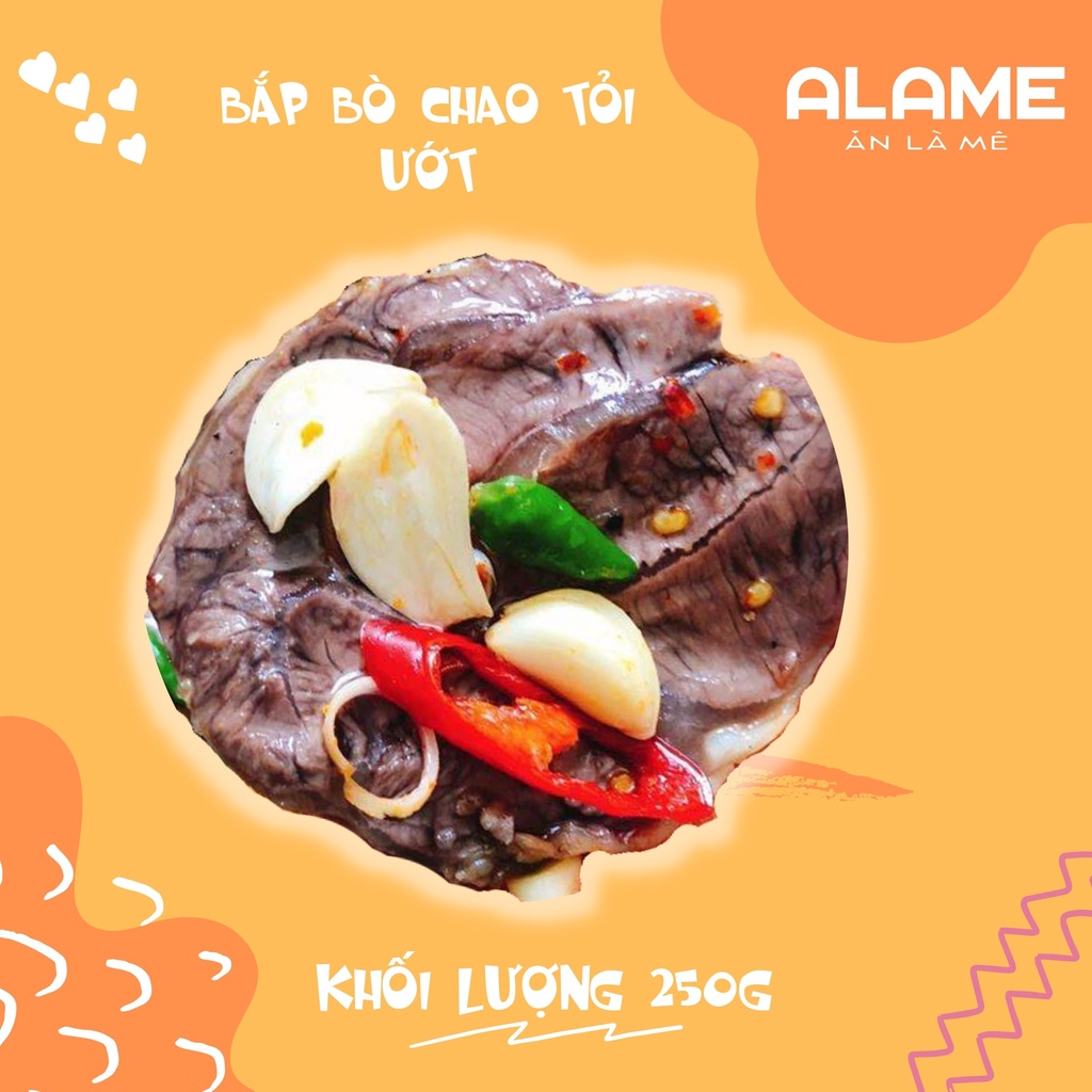 Bắp Bò chao tỏi ướt 250g Alame.vn, đồ ăn vặt Hà Nội, mềm ngon đậm vị